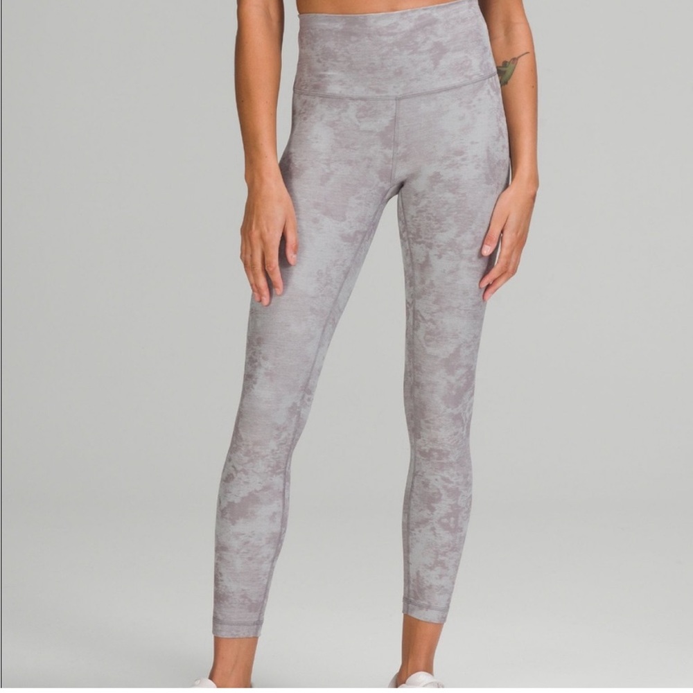 lululemon athletica Light Gray Marble High-Rise Leggings